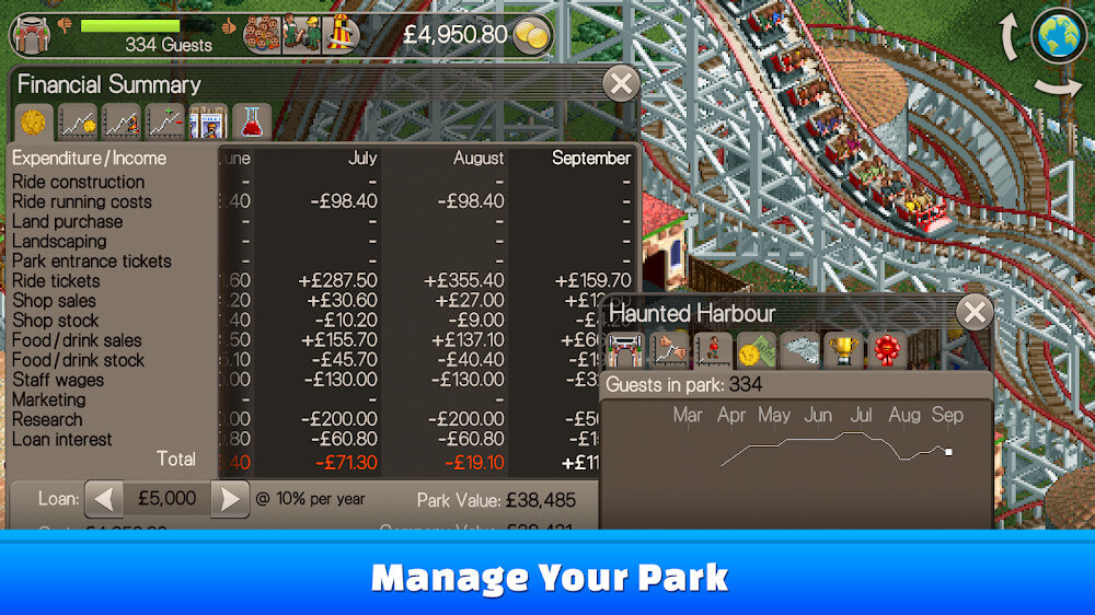 RollerCoaster Tycoon Classic captura de pantalla 5