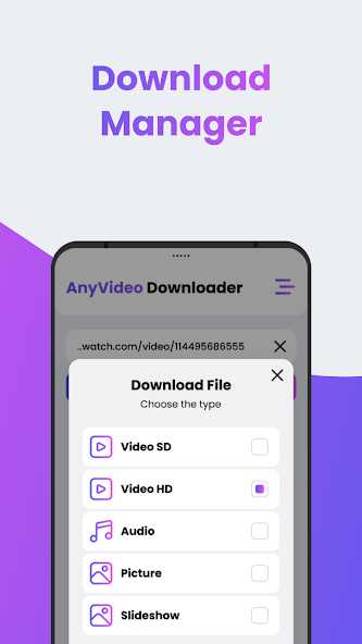 Any Video Downloader App | SSS captura de pantalla 2