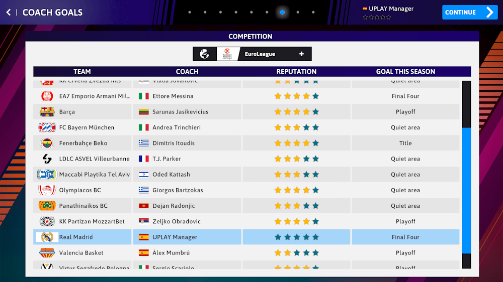 Capture d'écran du gameplay de iBasketball Manager 23 6