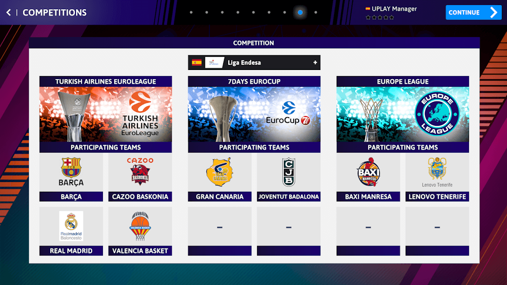 Capture d'écran du gameplay de iBasketball Manager 23 2