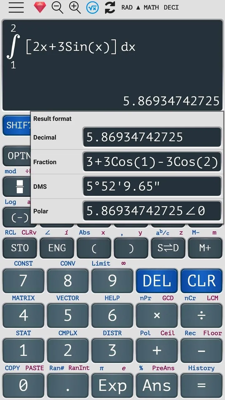 Tangkapan layar Graphing Scientific Calculator 3