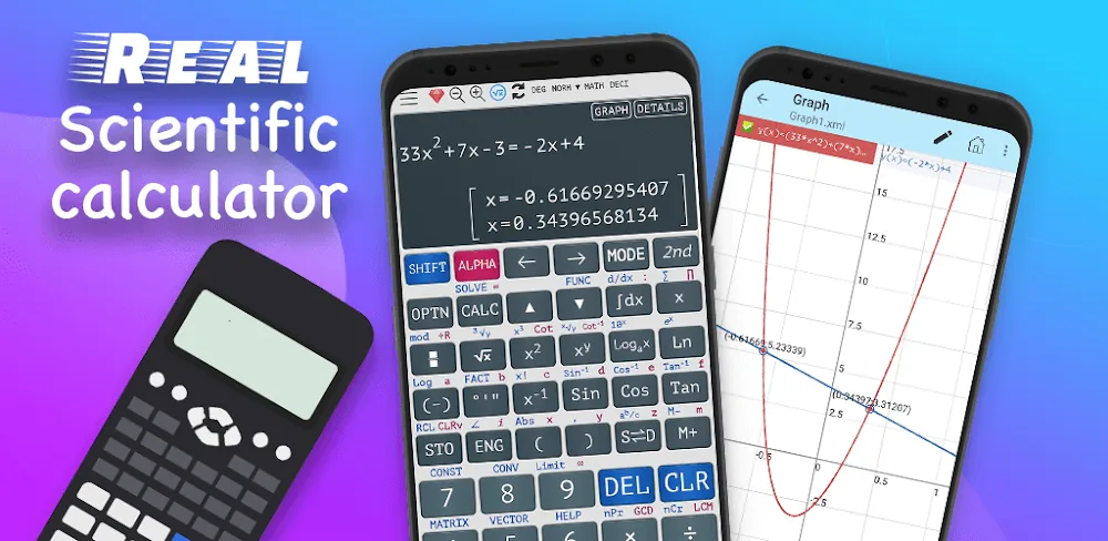 Tangkapan layar Graphing Scientific Calculator 1