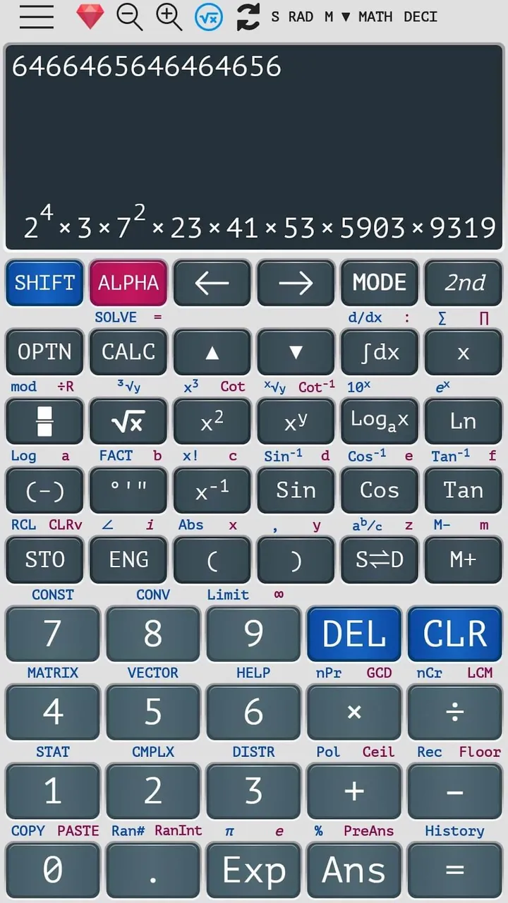 Tangkapan layar Graphing Scientific Calculator 6