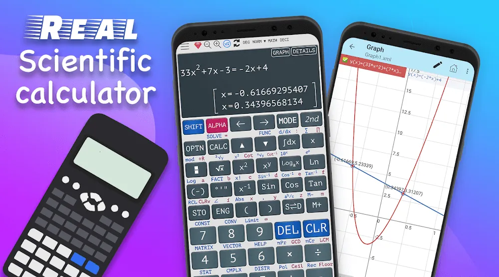 Tangkapan layar Graphing Scientific Calculator 2