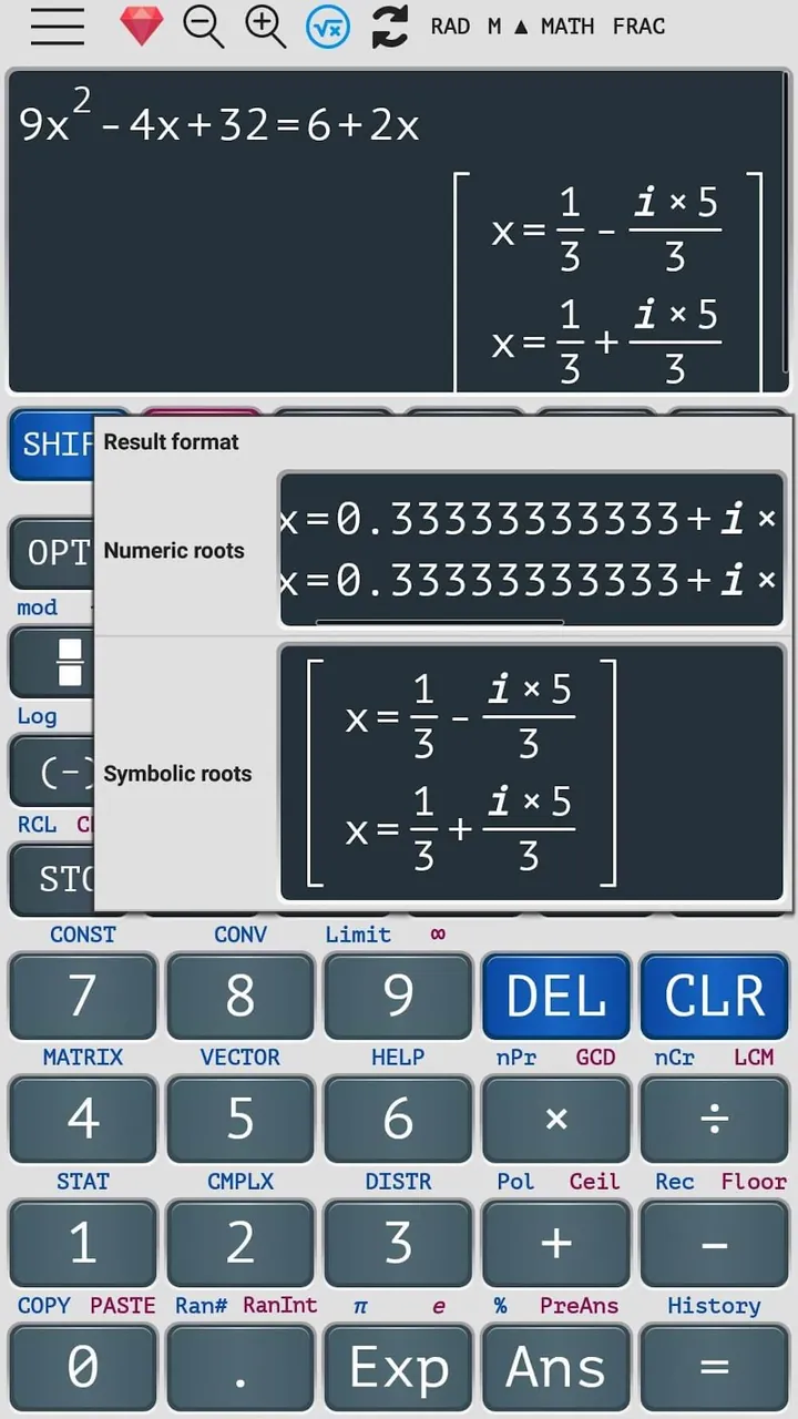 Tangkapan layar Graphing Scientific Calculator 5