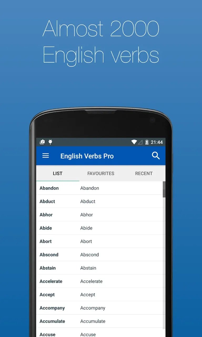 English Verb Conjugator Pro app preview 3