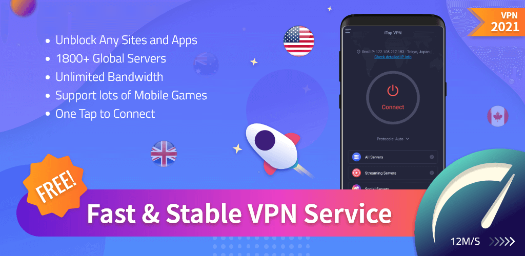 Capture d'écran iTop VPN 1