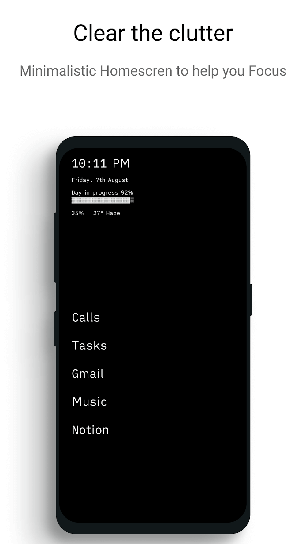 Indistract Minimalist Launcher captura 2
