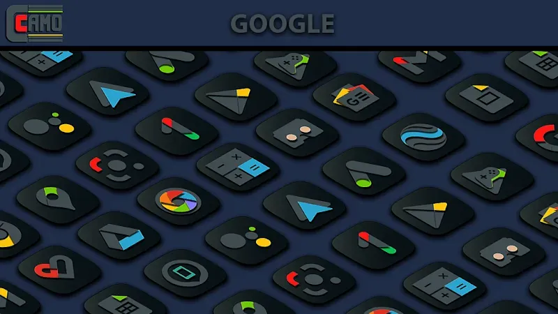 Camo Dark Icon Pack screenshot 3