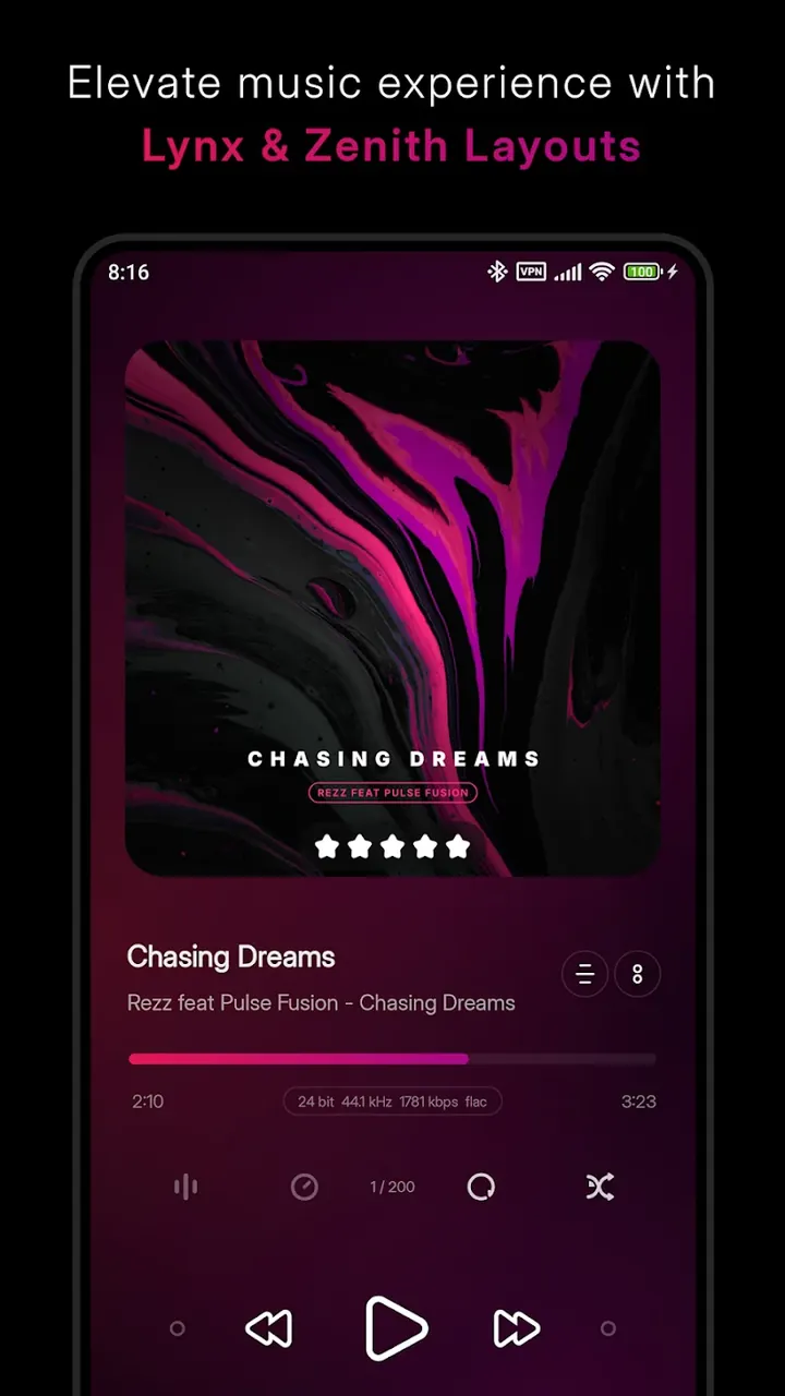 Proxima - Poweramp Skin Captura de tela 4
