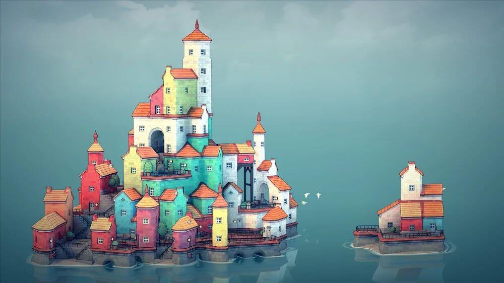 Capture d'écran du gameplay de Townscaper 2