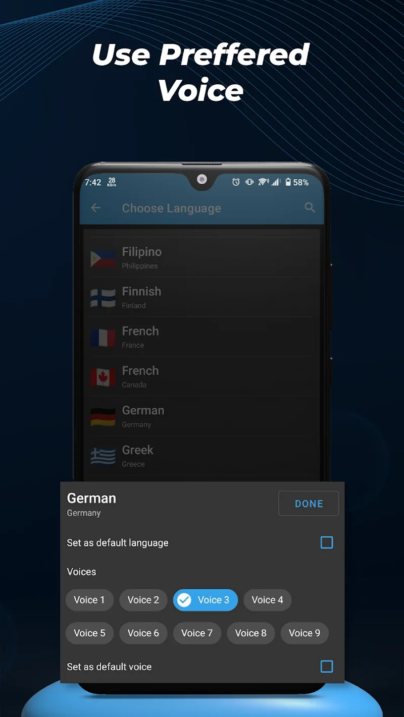 Text To Speech (TTS) app screenshot 4