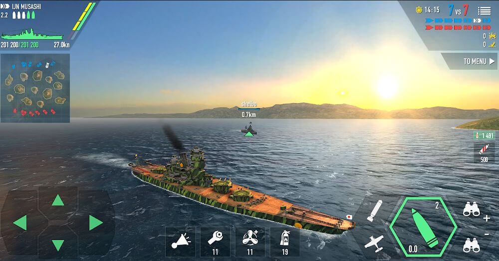Captura de pantalla de Battle of Warships: Naval Blitz 5