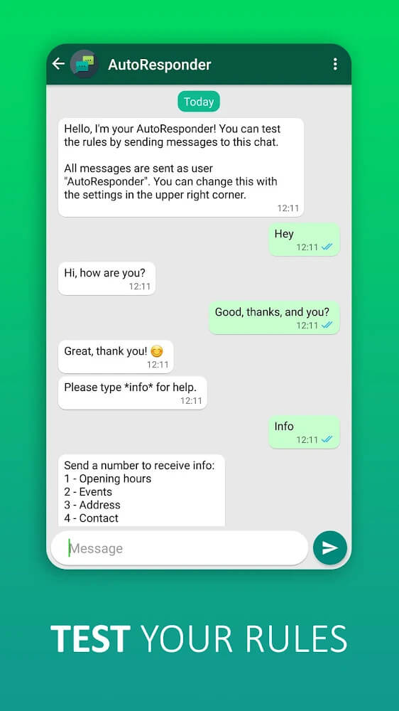 AutoResponder for WhatsApp app screenshot 6