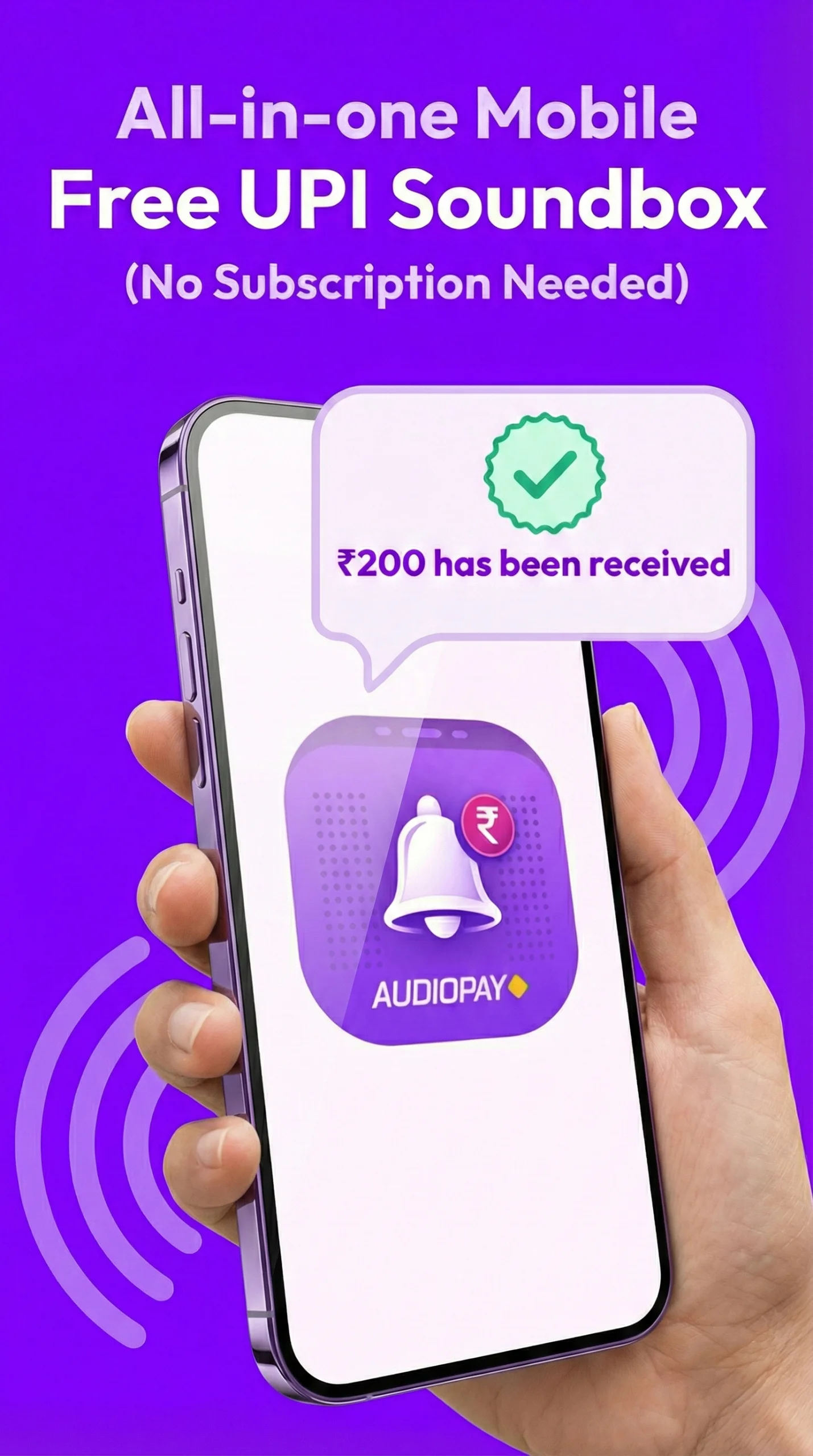 AudioPay: UPI Mobile Soundbox screenshot 1