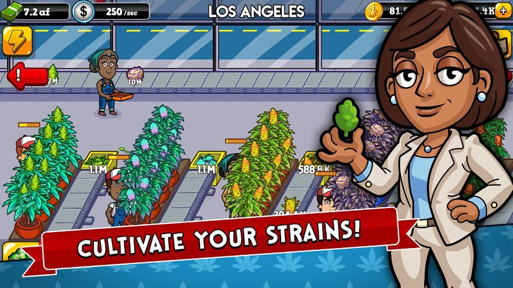 Weed Inc: Idle Tycoon gameplay screenshot 2