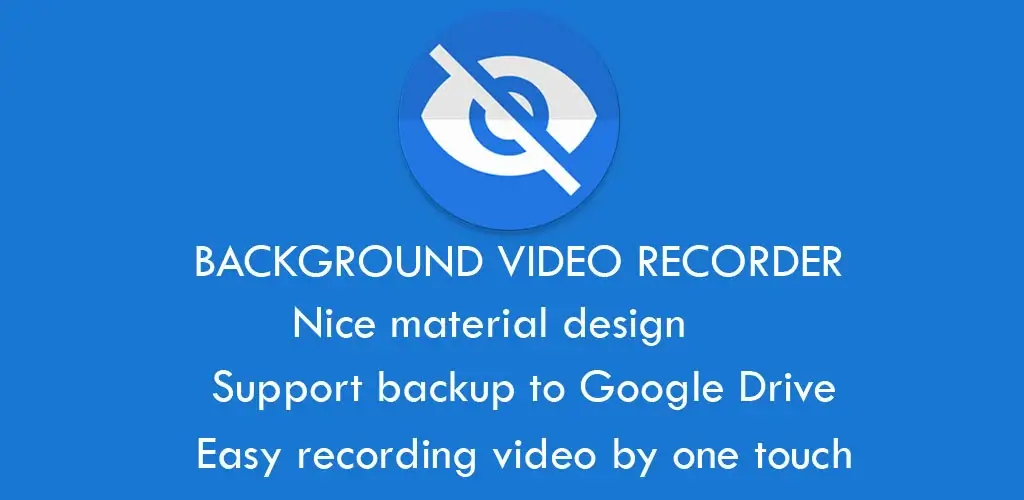 Tangkapan layar 1 Background Video Recorder