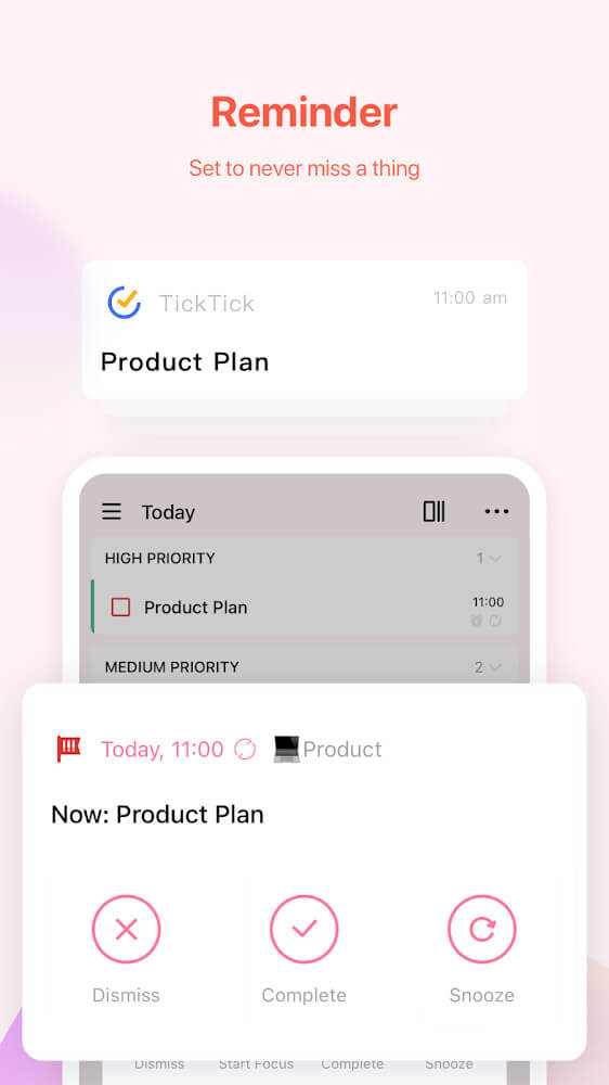 Captura de pantalla de TickTick 5