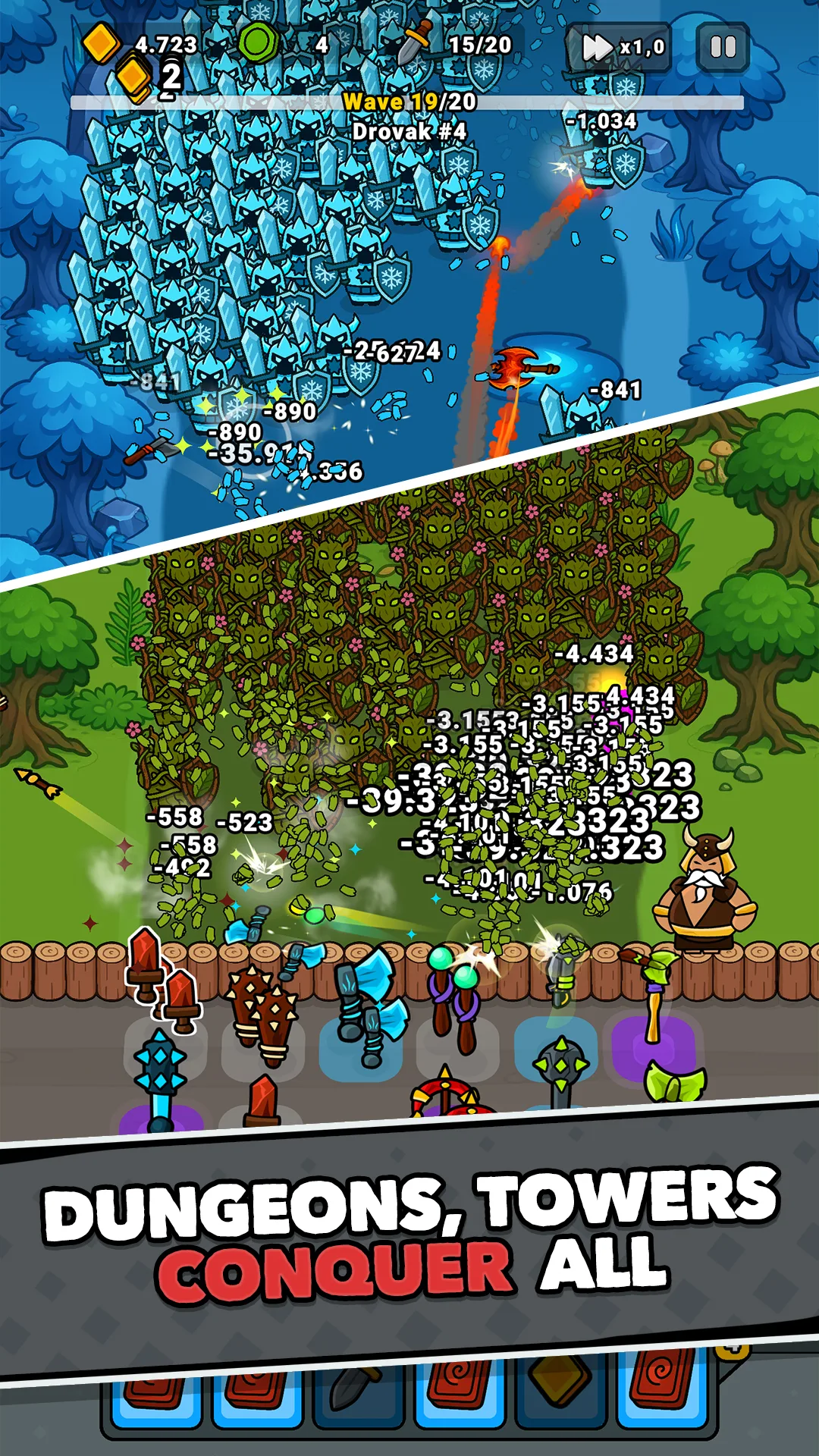 Lucky Forge: Idle TD Game screenshot 3