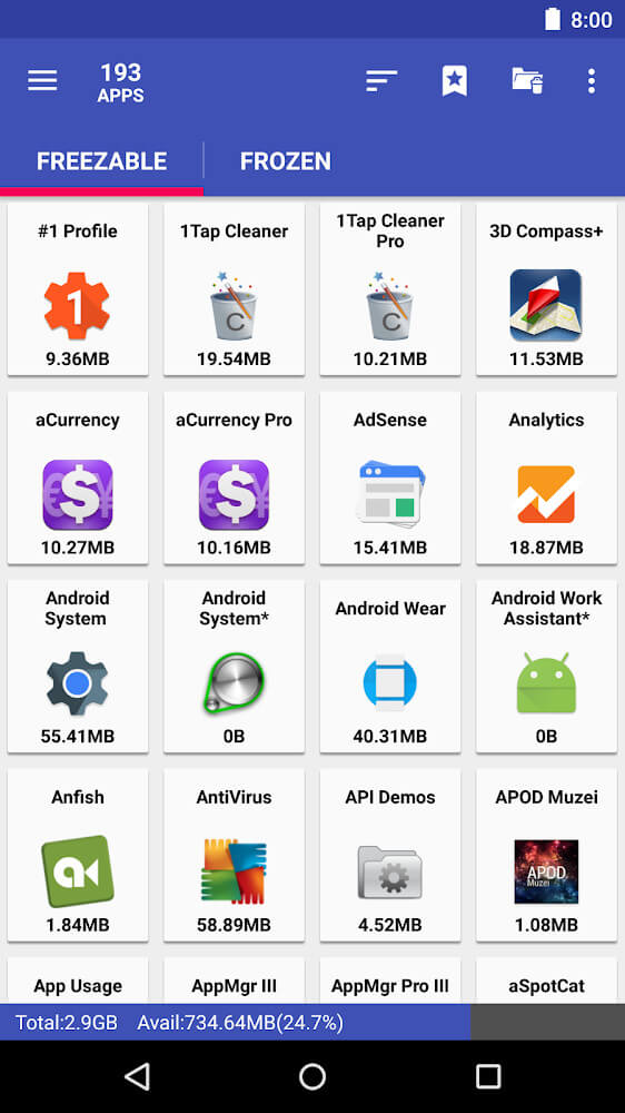 AppMgr Pro III preview screenshot 4