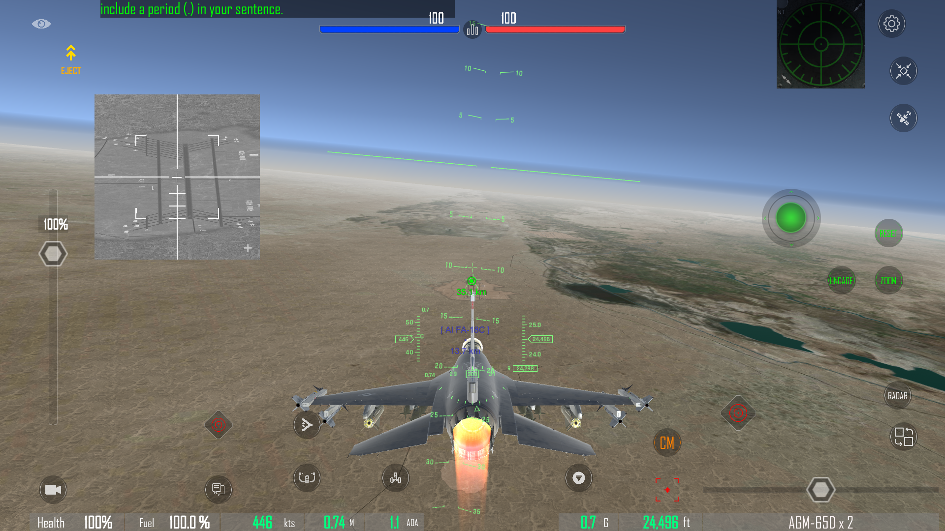 GS4: Realistic Air Combat gameplay screenshot 2