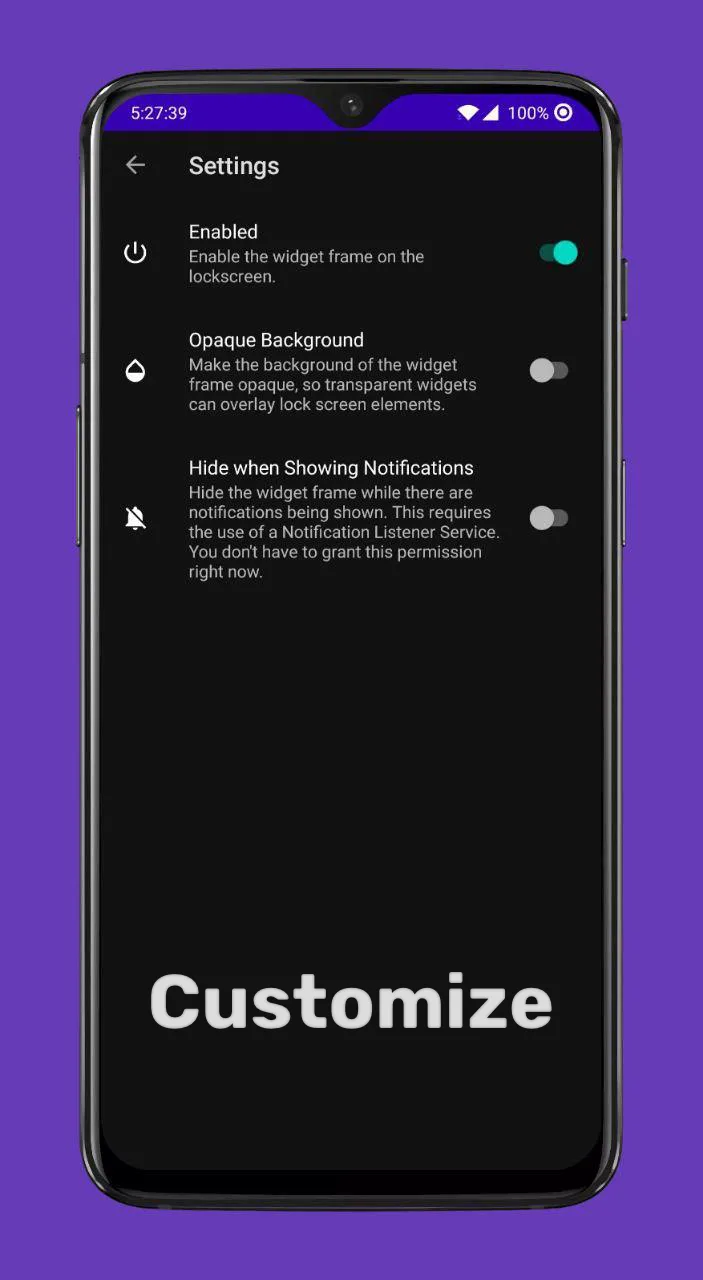 Lockscreen Widgets and Drawer app screenshot 6