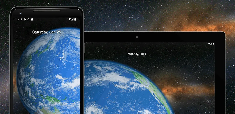 Tangkapan layar pratinjau Earth 3D Live Wallpaper 1