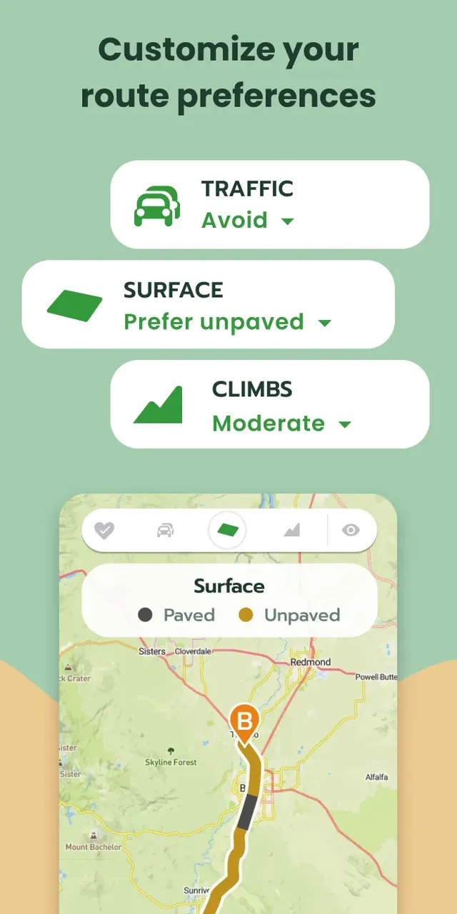 Cyclers: Bike Navigation & Map captura de tela 4