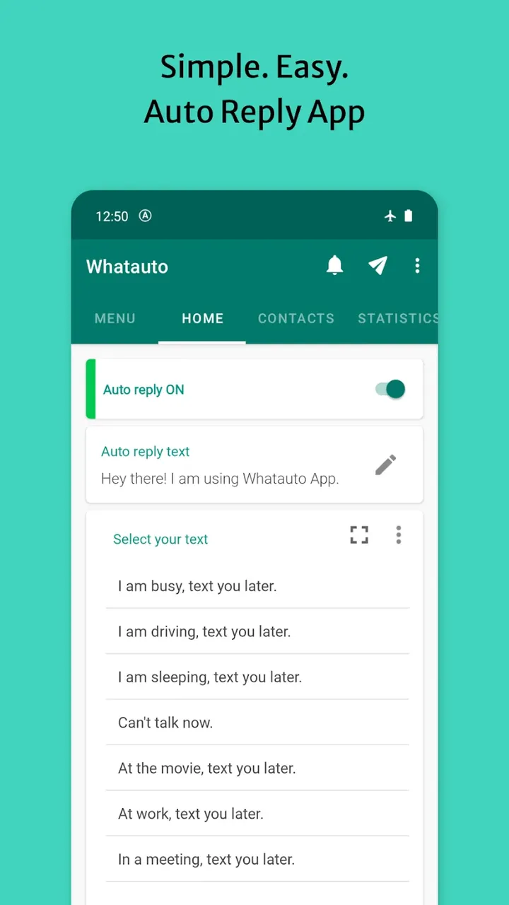 Tangkapan layar aplikasi WhatAuto – Auto Reply 2