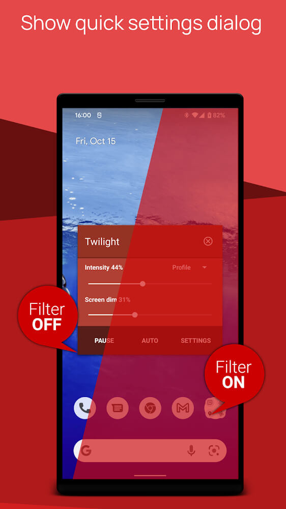 Twilight: Blue light filter screenshot 6