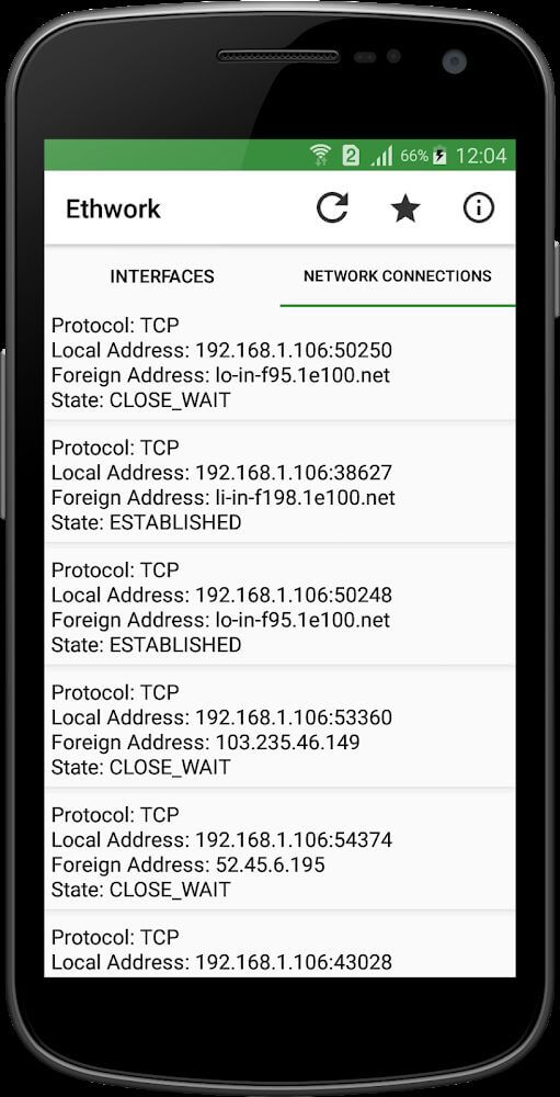 Ethwork: Netstat & Interfaces screenshot 3