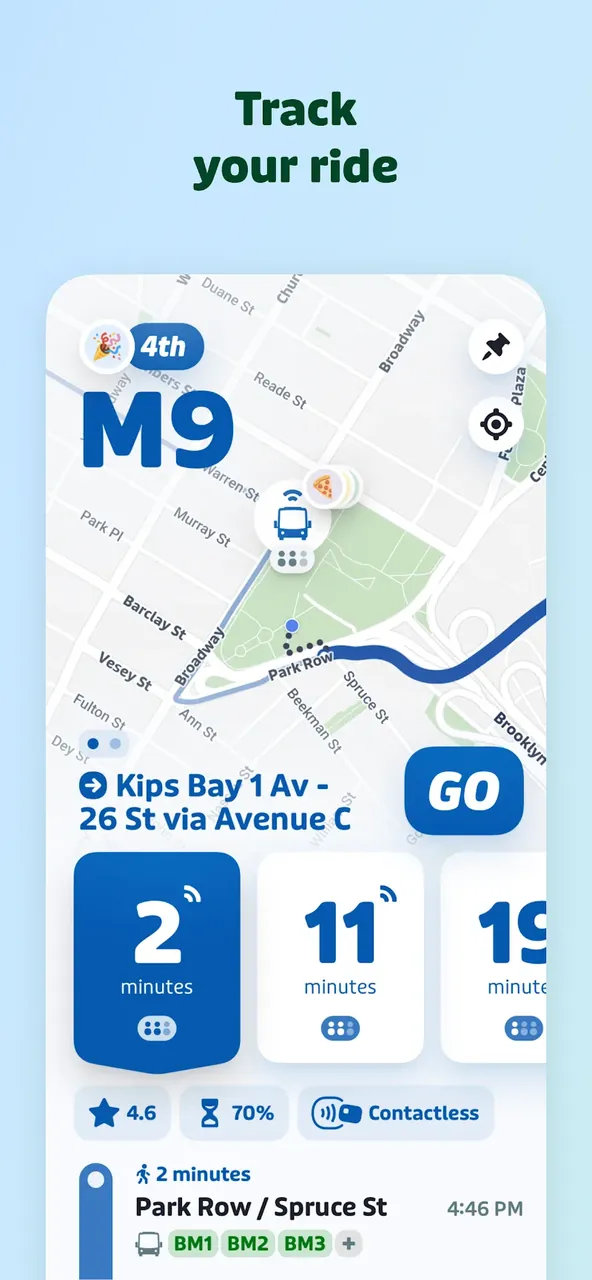 Transit Subway Bus Times in-app preview 3