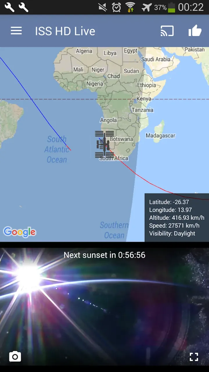 ISS Live Now: Live Earth View Screenshot 5