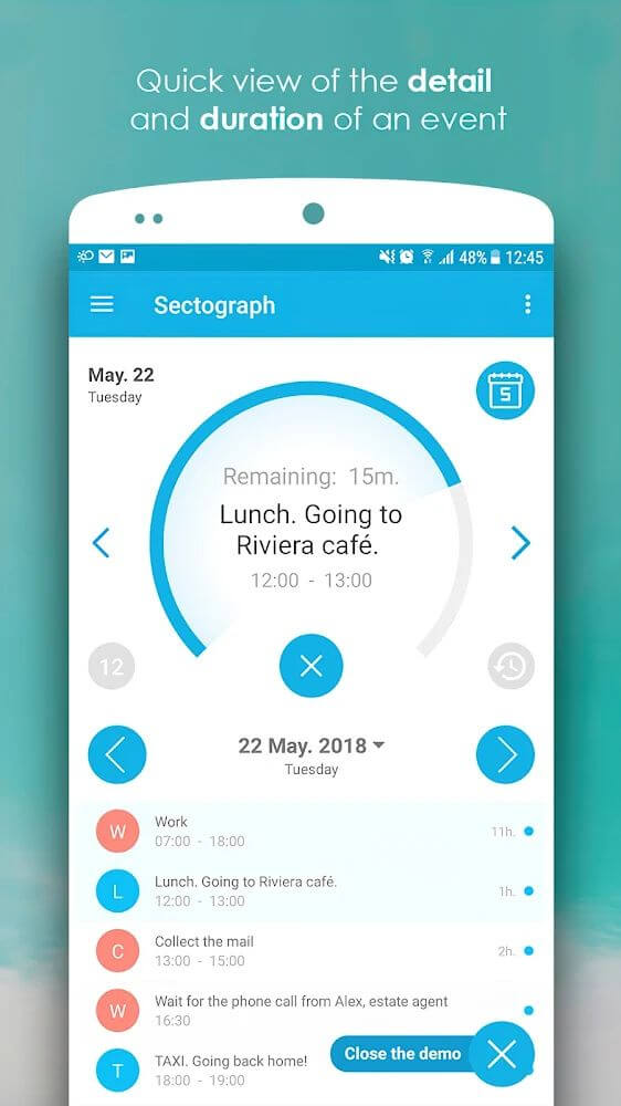 Sectograph app screenshot 6