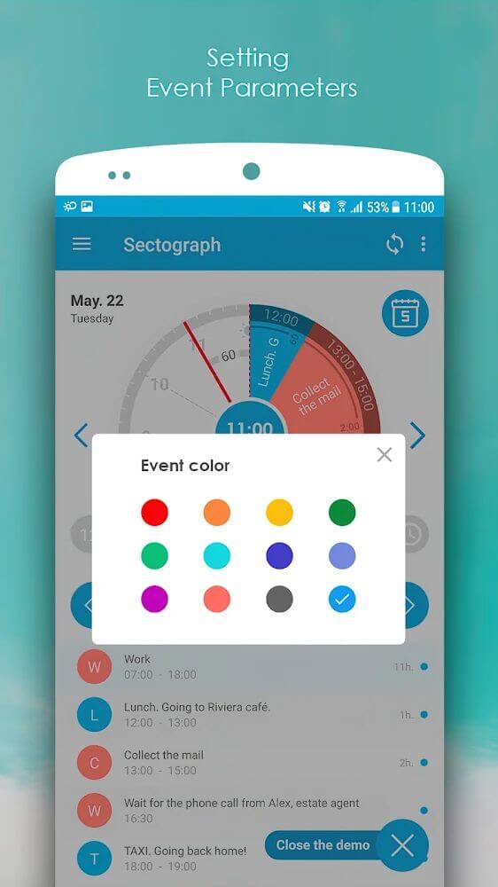 Sectograph app screenshot 7