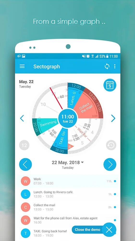 Sectograph app screenshot 4