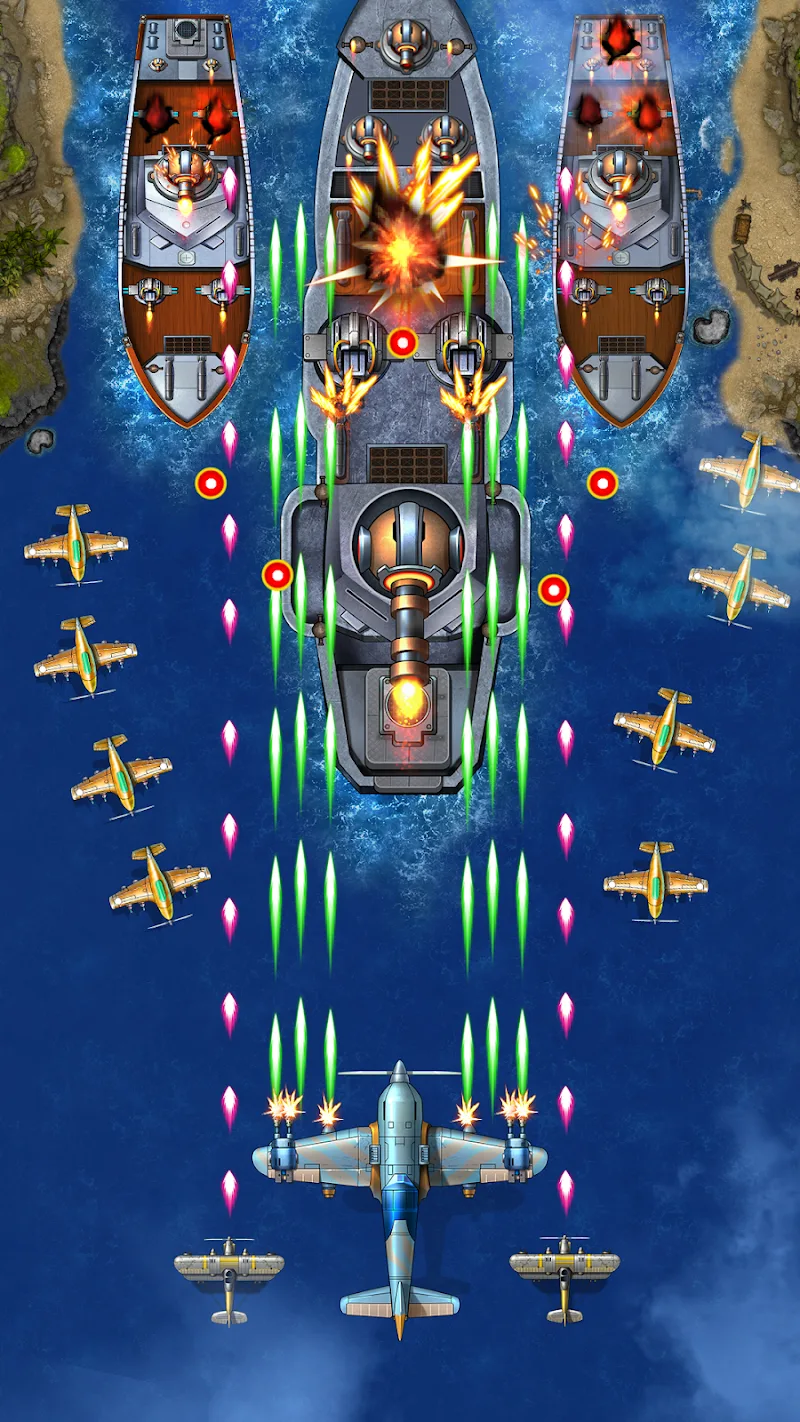 1941 AirAttack: Airplane Games gameplay screenshot 2