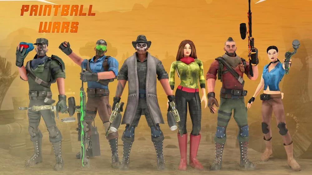Tangkapan layar Paintball Shooting Game 3D 2