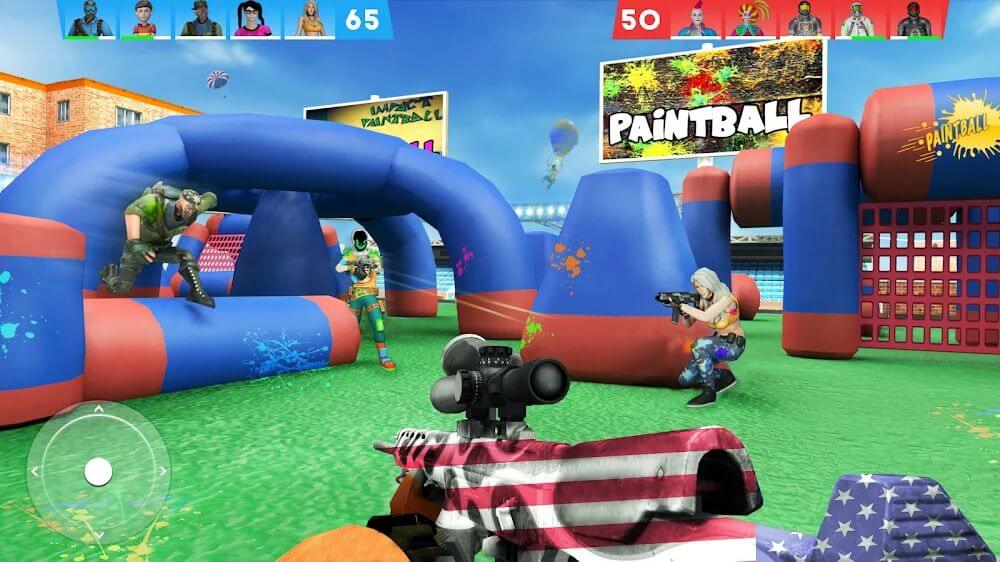 Tangkapan layar Paintball Shooting Game 3D 3