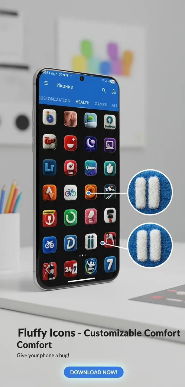 Fluffy 3D Icon Pack preview screenshot 4
