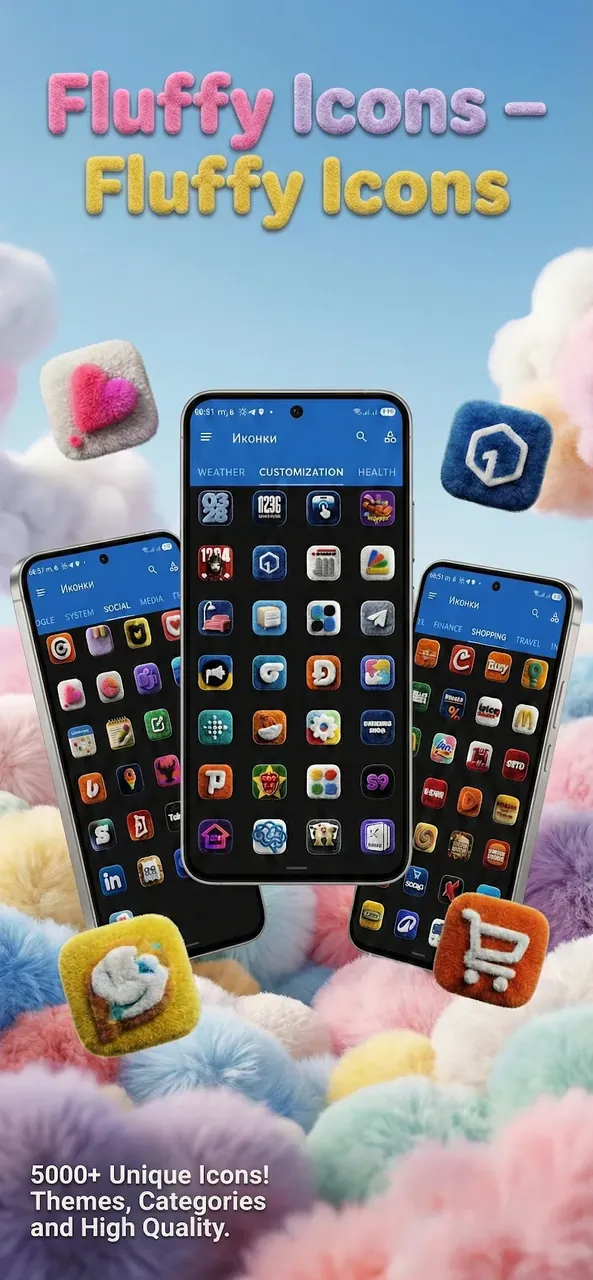 Fluffy 3D Icon Pack preview screenshot 5