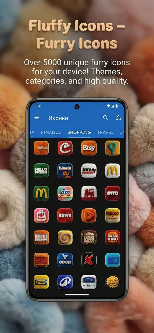 Fluffy 3D Icon Pack preview screenshot 2