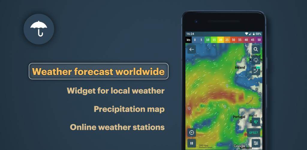 Cuplikan layar Windy.app 1