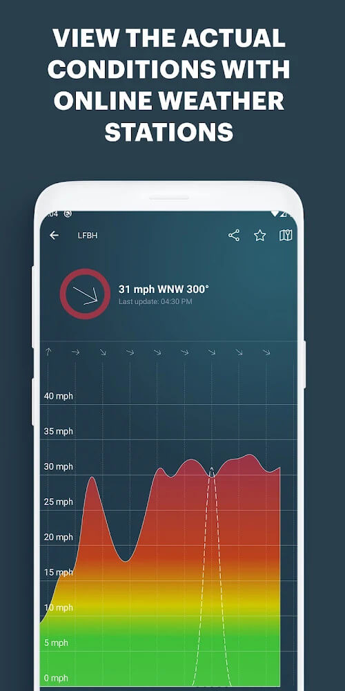 Pratinjau dalam aplikasi Windy.app 5