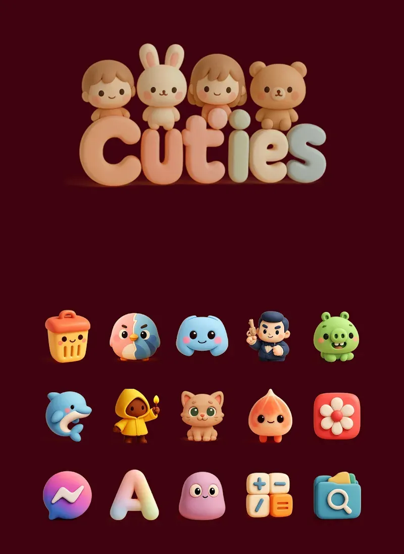 Cuties - Icon Pack preview 3