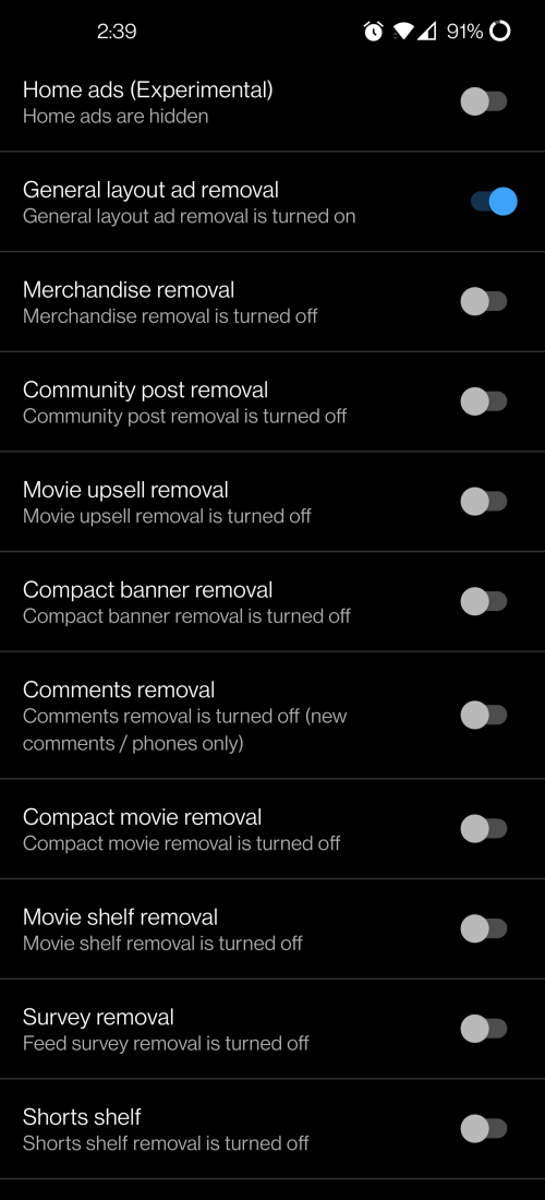 Screenshot 5 di YouTube ReVanced