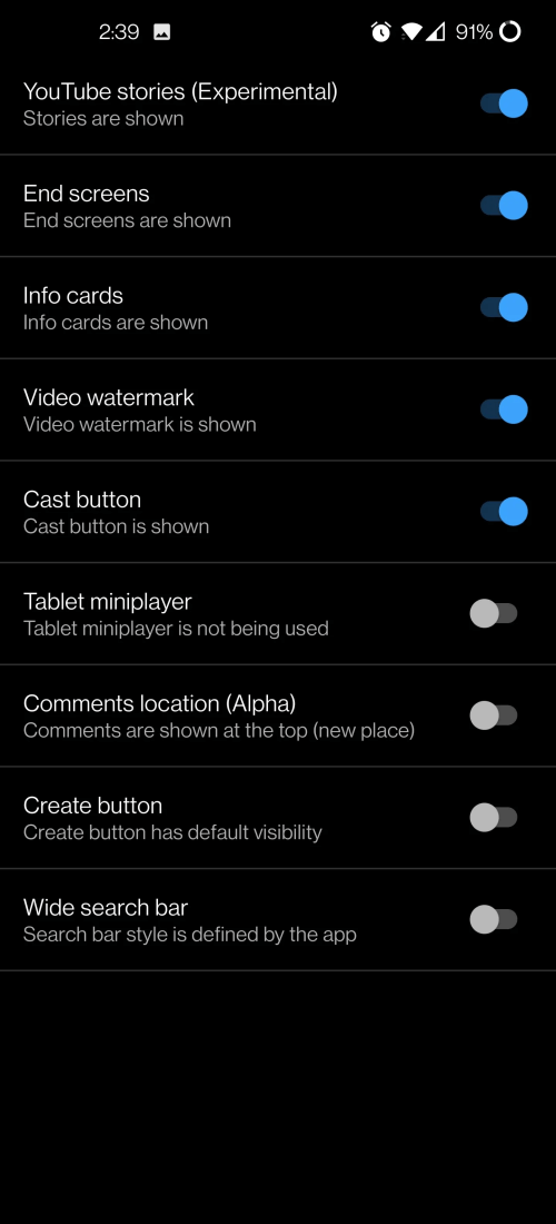 Screenshot 4 di YouTube ReVanced