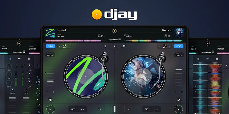 Captura de pantalla 6 de la interfaz de djay – DJ App & Mixer
