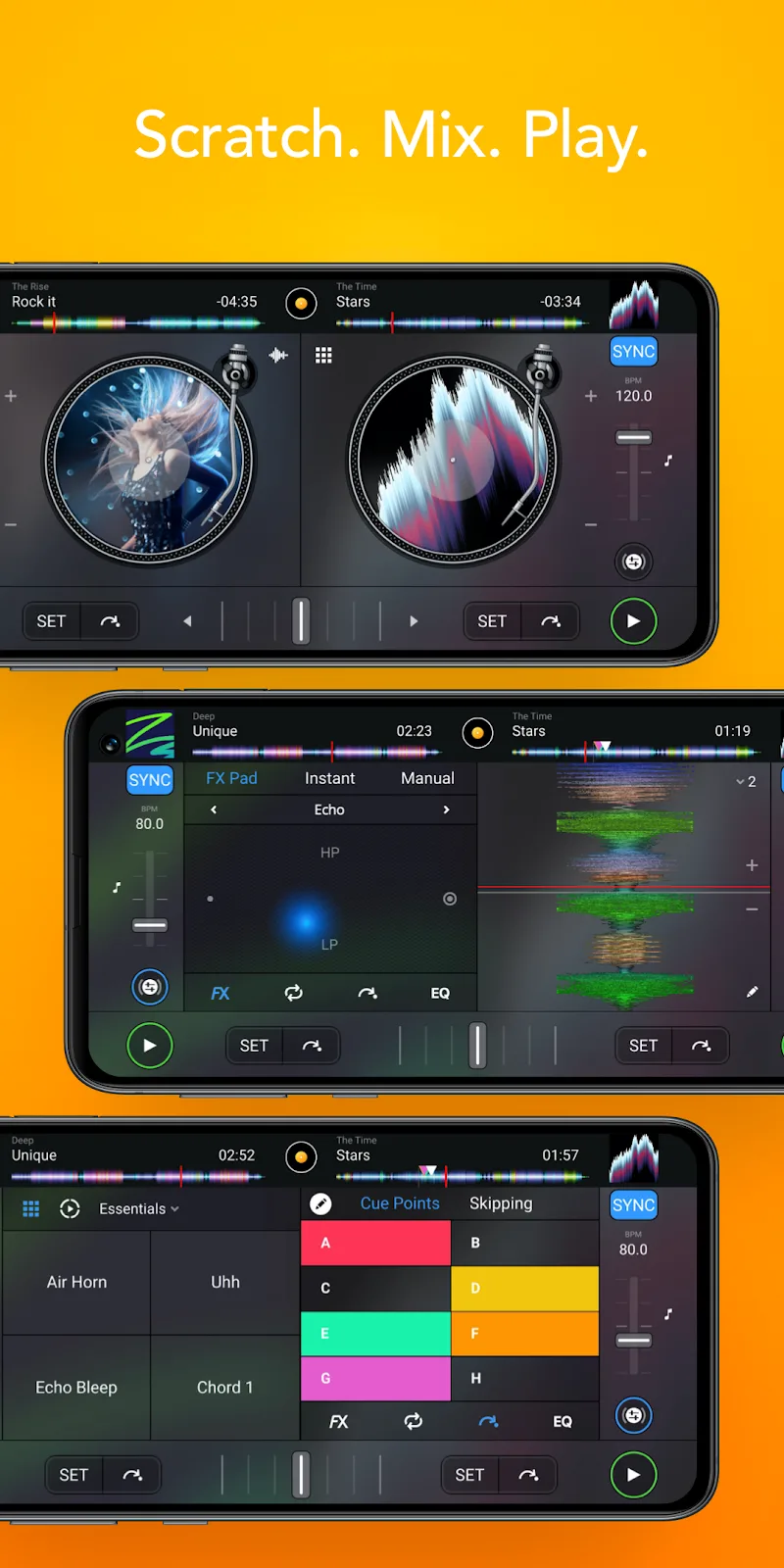 Captura de pantalla 3 de la interfaz de djay – DJ App & Mixer