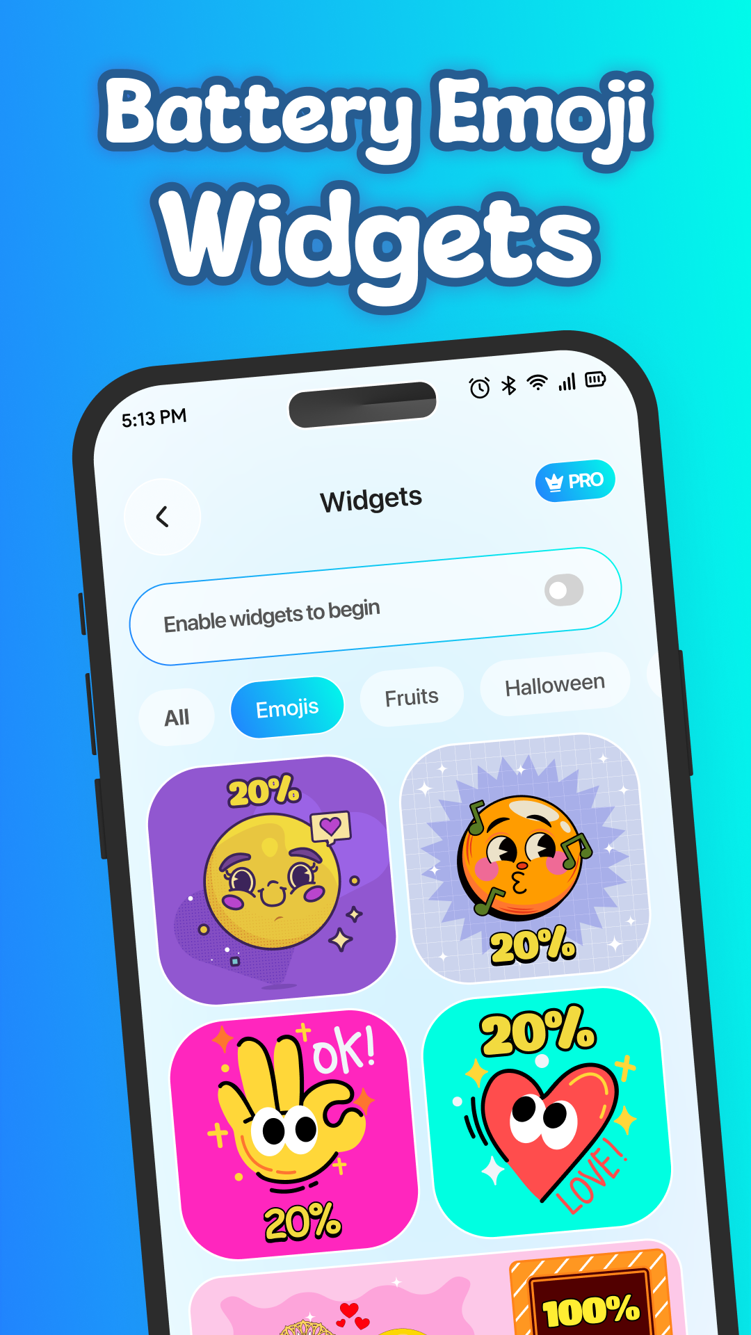 Screenshot 2 of Emoji Battery Icon Customize